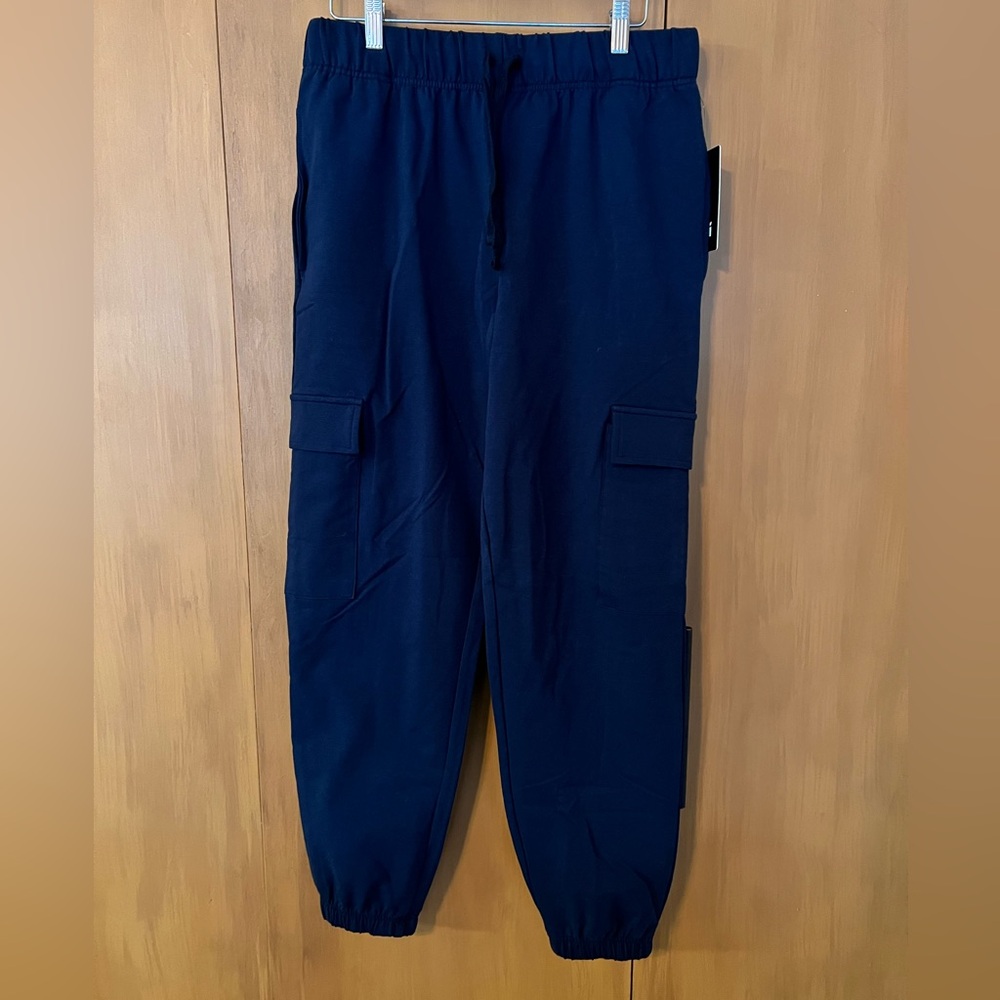 PULI Women's Loose Cargo Sweatpants Pockets Sporty Gym Athletic Fit Joggers, Lg